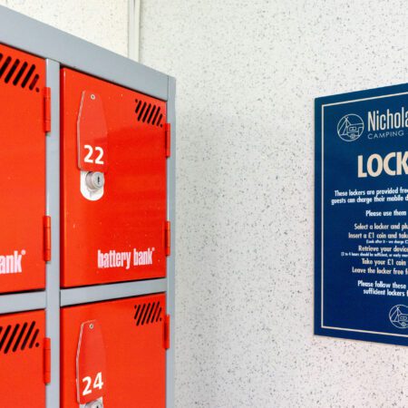 24/7, free and secure mobile device charging locker